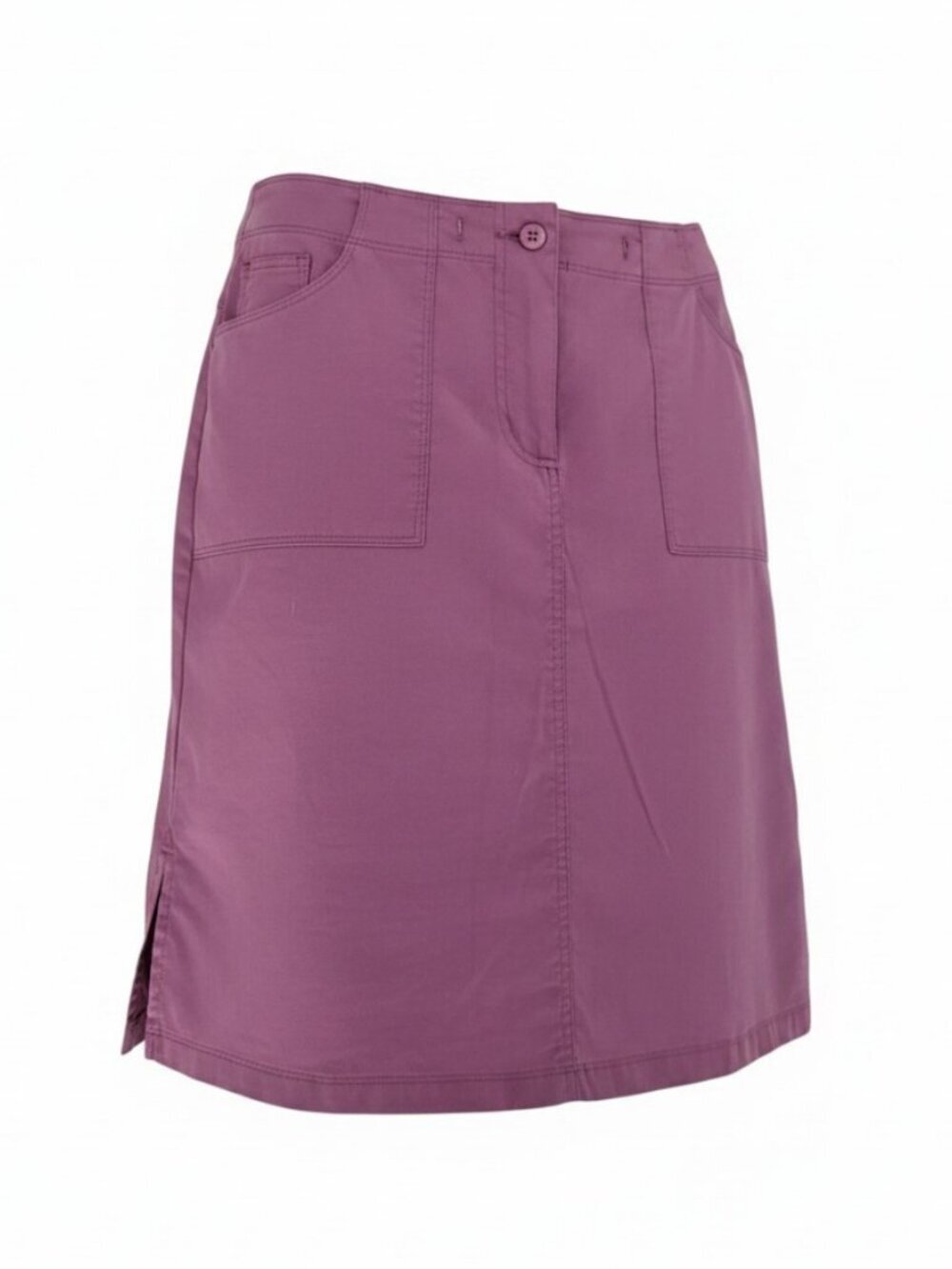 MEC burgundy/pink/purple Nylon Lycra Outdoor Hiking Travel Utility Skirt size 4